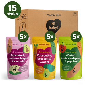 Groentehapjes Baby 6+ maanden – Box 2 - Mama Deli
