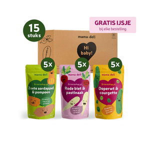 Groentehapjes Baby 4+ maanden – Box 1 - Mama Deli