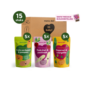 Groentehapjes Baby 4+ maanden – Box 1 - Mama Deli