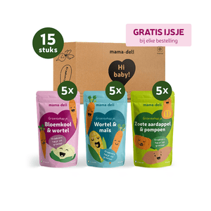 Groentehapjes Baby 4+ maanden – Box 2 - Mama Deli