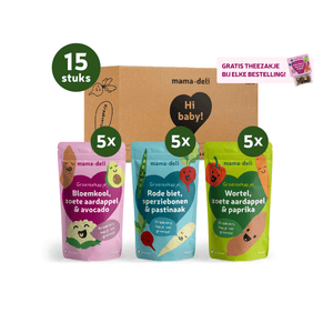 Groentehapjes Baby 6+ maanden – Box 1 - Mama Deli