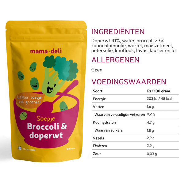 Kinder Soepjes 12+ maanden - Mama Deli