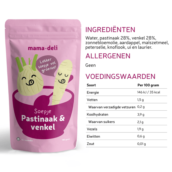 Kinder Soepjes 12+ maanden - Mama Deli