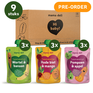 Pre Order Tussendoortjes voor Baby’s - Box 1 - Mama Deli